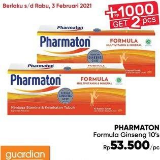 Promo Harga PHARMATON FORMULA Multivitamin Tablet 10 pcs - Guardian