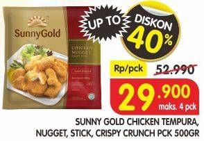 Promo Harga Chicken Tempura/Nugget/Stick/Crispy Crunch 500gr  - Superindo