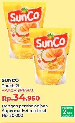 Promo Harga Sunco Minyak Goreng 2000 ml - Yogya