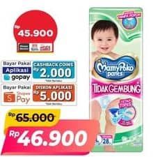 Promo Harga Mamy Poko Pants Xtra Kering Slim Tidak Gembung L28, M30, XL23 23 pcs - Alfamart