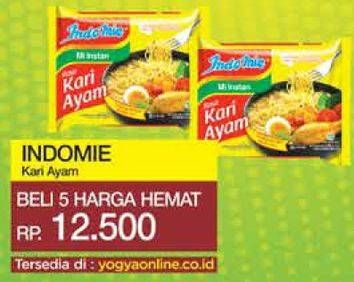 Promo Harga INDOMIE Mi Kuah Kari Ayam 72 gr - Yogya