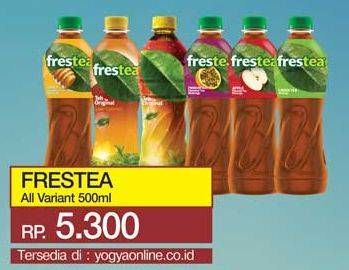 Promo Harga FRESTEA Minuman Teh Apple, Green Honey, Green Tea, Original, Markisa 500 ml - Yogya