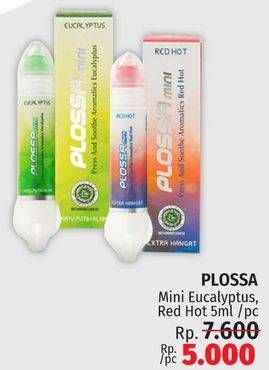 Promo Harga PLOSSA Aromatics Mini, Eucalyptus, Red Hot 5 ml - LotteMart