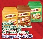 Promo Harga Energen Cereal Instant Jahe, Kurma, Vanilla, Kacang Hijau, Chocolate per 10 sachet 30 gr - Hypermart
