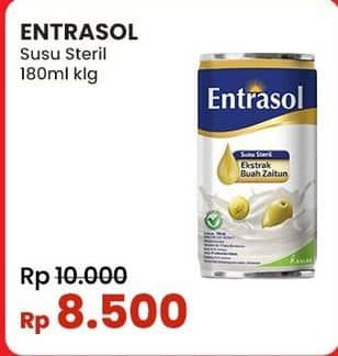 Promo Harga Entrasol Susu Steril 180 ml - Indomaret