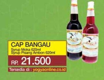 Promo Harga Cap Bangau Syrup Moka, Pisang Ambon 620 ml - Yogya