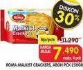Promo Harga ROMA Malkist Crackers, Abon 250 gr - Superindo