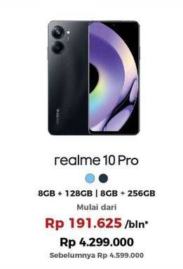 Promo Harga Realme 10 Pro 8GB + 256GB, 8GB + 128GB  - Erafone