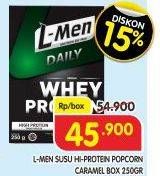 Promo Harga L-MEN Daily Popcorn Caramel 250 gr - Superindo