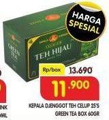 Promo Harga Kepala Djenggot Teh Celup Green Tea Premium 60 gr - Superindo