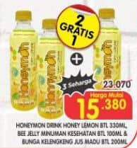 Promo Harga Honeymon Honey Lemon Drink/Bee Jelly Jus Madu/Madu Nusantara Jus Madu  - Superindo