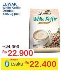 Promo Harga Luwak White Koffie Original 18 pcs - Indomaret