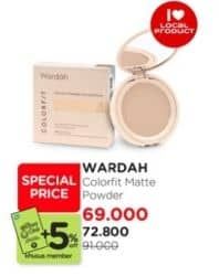 Promo Harga Wardah Colorfit Mattifying Powder 15 gr - Watsons