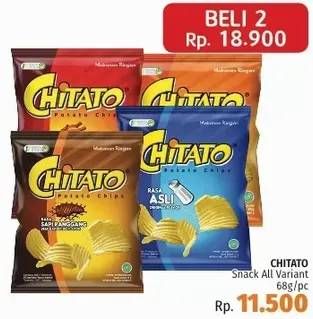 Promo Harga CHITATO Snack Potato Chips All Variants per 2 pcs 68 gr - LotteMart