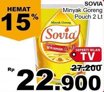 Promo Harga SOVIA Minyak Goreng 2 ltr - Giant