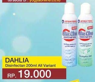 Promo Harga DAHLIA Blue Clean Disinfectant Spray All Variants 200 ml - Yogya