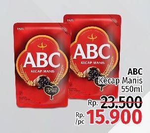 Promo Harga ABC Kecap Manis 520 ml - LotteMart