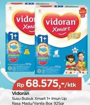 Promo Harga Vidoran Xmart 1+ Madu, Vanilla 950 gr - TIP TOP