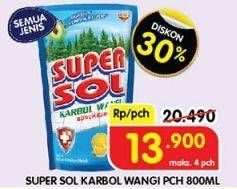 Promo Harga Supersol Karbol Wangi All Variants 800 ml - Superindo
