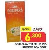Promo Harga Goalpara Teh Celup 50 gr - Superindo