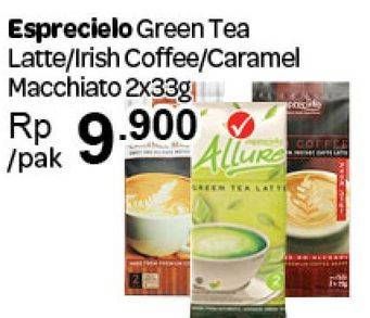Promo Harga Esprecielo Caramel Macchiato/Green Tea Latte/Irish Coffe  - Carrefour
