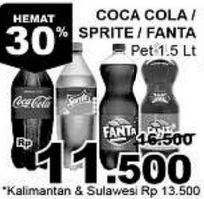 Promo Harga COCA COLA Minuman Soda 1500 ml - Giant