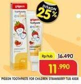 Promo Harga PIGEON Toothpaste for Children Strawberry 45 gr - Superindo