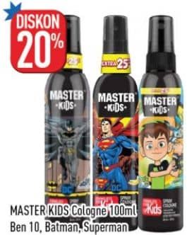Promo Harga Master Kids Spray Cologne Ben10, Batman, Superman 100 ml - Hypermart