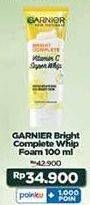 Promo Harga Garnier Bright Complete Vitamin C Super Whip 100 ml - Indomaret