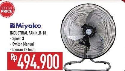 Promo Harga MIYAKO KLB 18 Industrial fan  - Hypermart