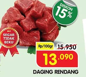 Promo Harga Daging Rendang Sapi per 100 gr - Superindo