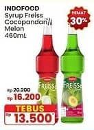 Promo Harga Freiss Syrup Melon, Cocopandan 500 ml - Indomaret