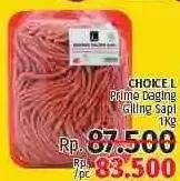 Promo Harga CHOICE L Daging Giling Sapi 1 kg - LotteMart