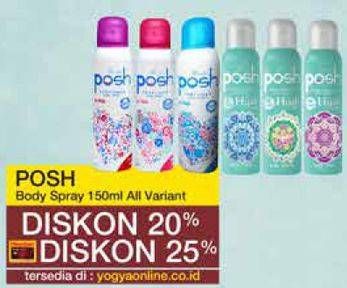 Promo Harga POSH Perfumed Body Spray All Variants 150 ml - Yogya