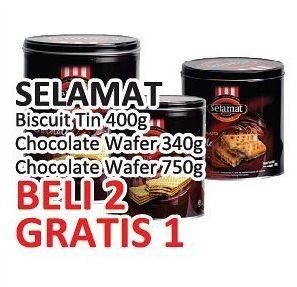 Promo Harga SELAMAT Wafer Chocolate per 2 kaleng 750 gr - Yogya