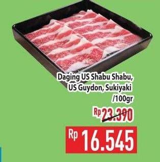 Daging US Shabu Shabu, US Gyudon, Sukiyaki 100gr