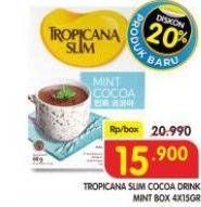 Promo Harga Tropicana Slim Mint Cocoa per 4 sachet 15 gr - Superindo