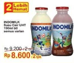 Promo Harga INDOMILK Susu Cair Botol All Variants 190 ml - Indomaret