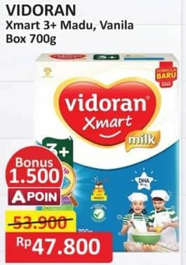 Promo Harga Vidoran Xmart 3+ Madu, Vanilla 725 gr - Alfamart