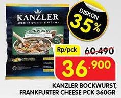 Promo Harga KANZLER Bockwurst, Frankfurter Cheese 360 g  - Superindo