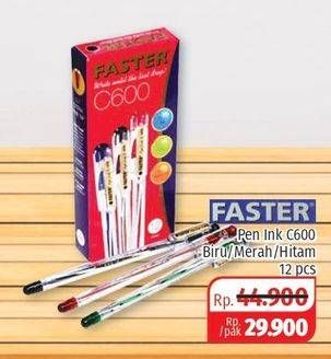 Promo Harga FASTER Pen Ink C600 12 pcs - Lotte Grosir