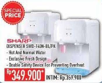 Promo Harga SHARP SWD-T40N | Water Dispenser BL, PK  - Hypermart