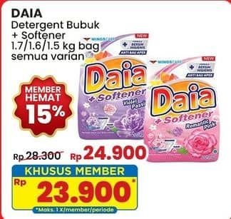 Promo Harga Daia Deterjen Bubuk All Variants 1700 gr - Indomaret