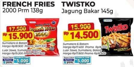 Promo Harga Twistko Snack Jagung Bakar Jagung Bakar 145 gr - Alfamart