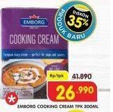 Promo Harga EMBORG Cooking Cream 200 gr - Superindo