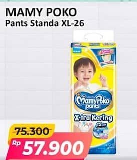 Promo Harga Mamy Poko Pants Xtra Kering XL26 26 pcs - Alfamart