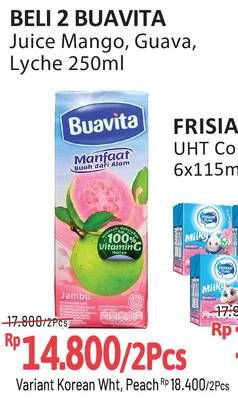 Promo Harga Buavita Fresh Juice Mango, Guava, Lychee 250 ml - Alfamidi