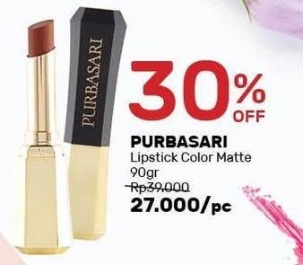 Promo Harga PURBASARI Lipstick Color Matte 90 gr - Guardian