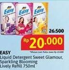 Promo Harga Attack Easy Detergent Liquid Sweet Glamour, Sparkling Blooming, Lively Energetic 750 ml - Alfamidi
