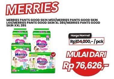 Promo Harga Merries Pants Good Skin L44, M50, XXL28, XL38 28 pcs - Carrefour